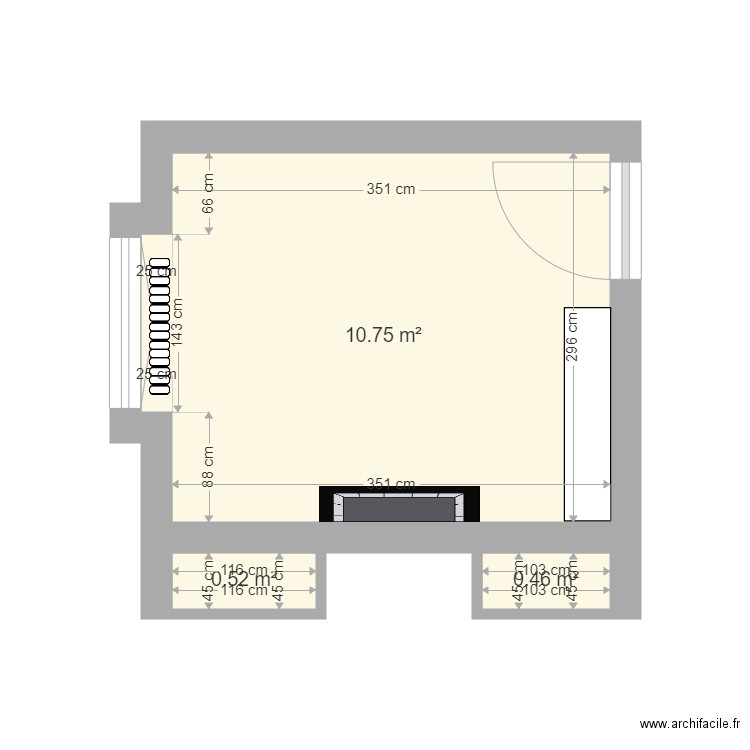 Manoir 1er étage PETITE CHAMBRE. Plan de 0 pièce et 0 m2
