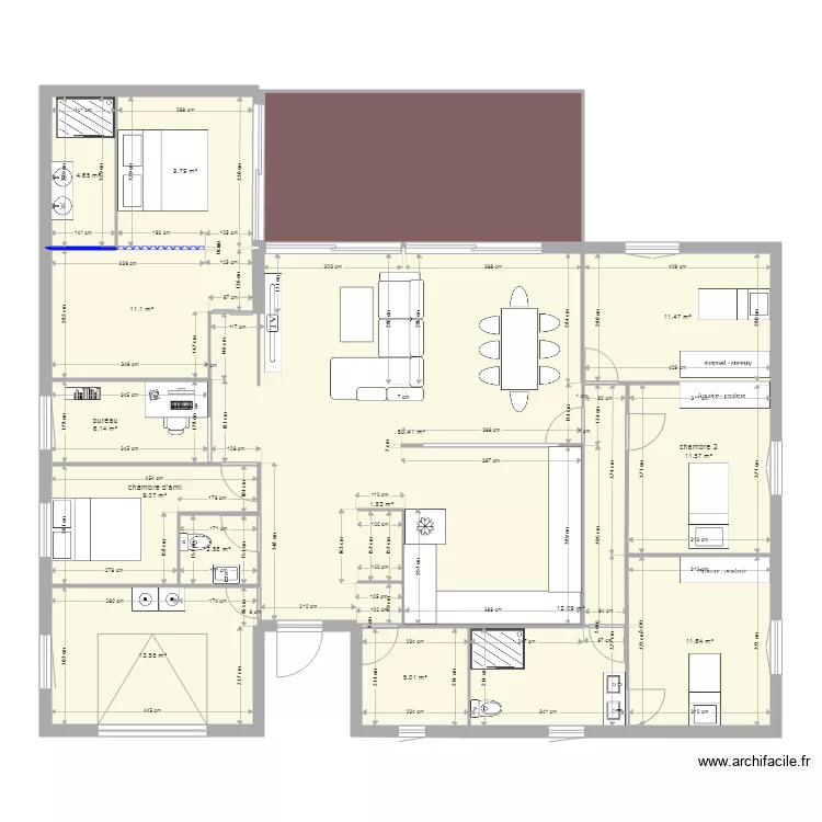 maison j. Plan de 