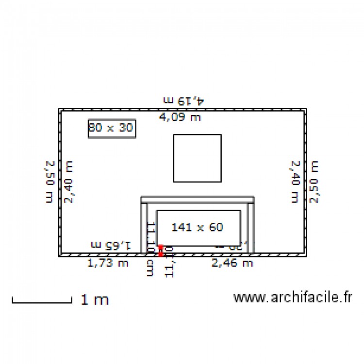 Mur clim séjour. Plan de 0 pièce et 0 m2