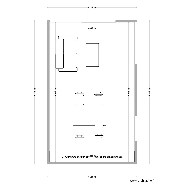 salon. Plan de 0 pièce et 0 m2