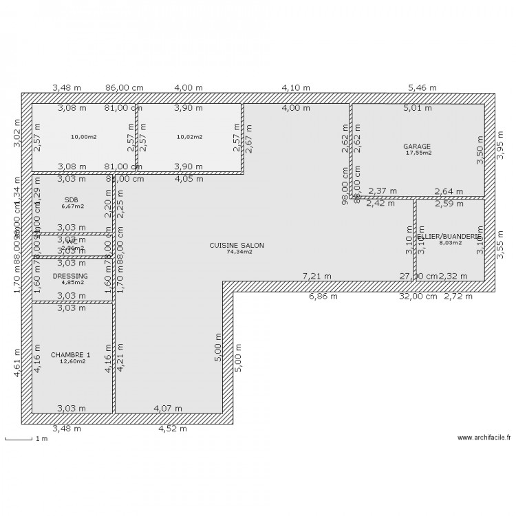 PLAN 1. Plan de 0 pièce et 0 m2