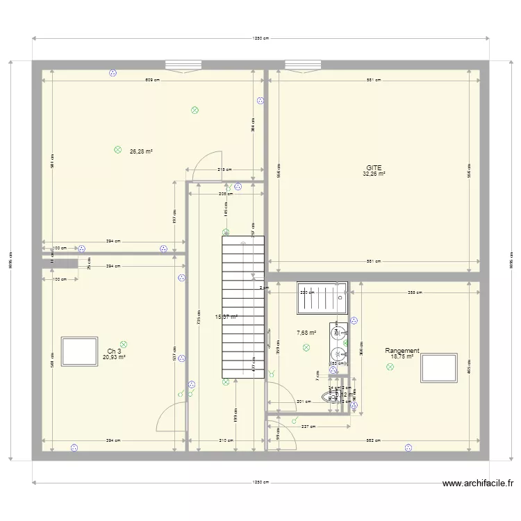 Guyetant &eacute;tage. Plan de 