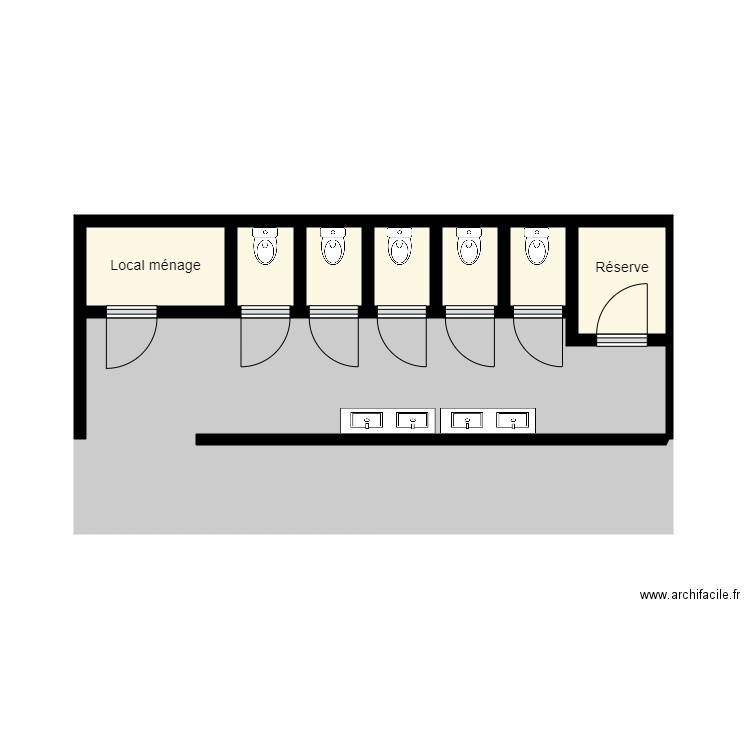 Saniatires extérieur louis niviere. Plan de 0 pièce et 0 m2