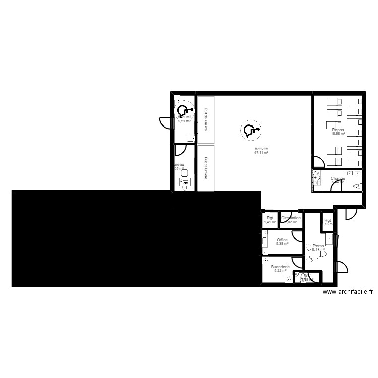 Malakoff 2 projet Jordan sect1. Plan de 0 pièce et 0 m2