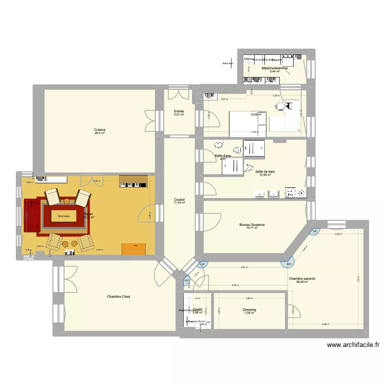JOA9. Plan de 18  et 185 m²