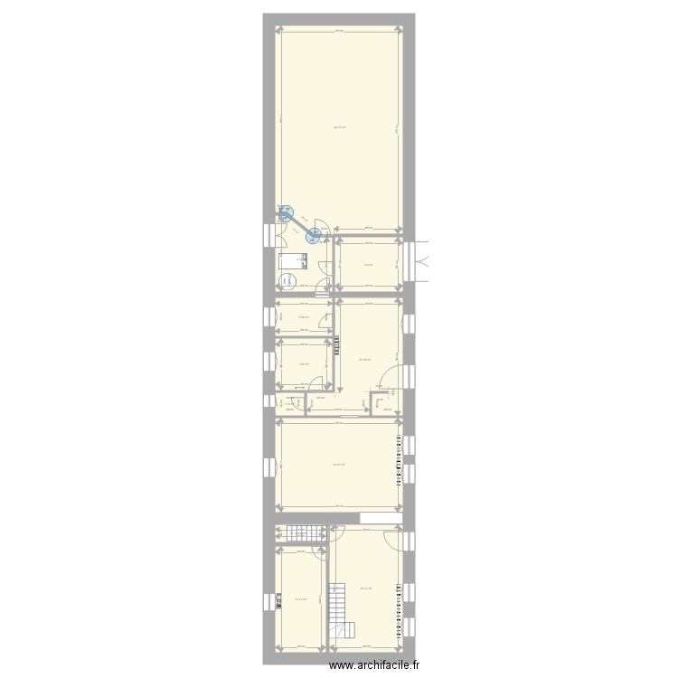 maison corroy R de CH. Plan de 11 pièces et 201 m2