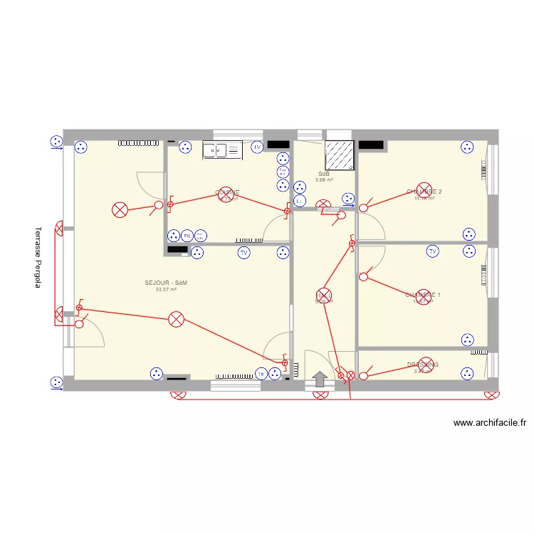 Alleyrat Plan Elec RdC. Plan de Alleyrat Plan Elec RdC. Plan de