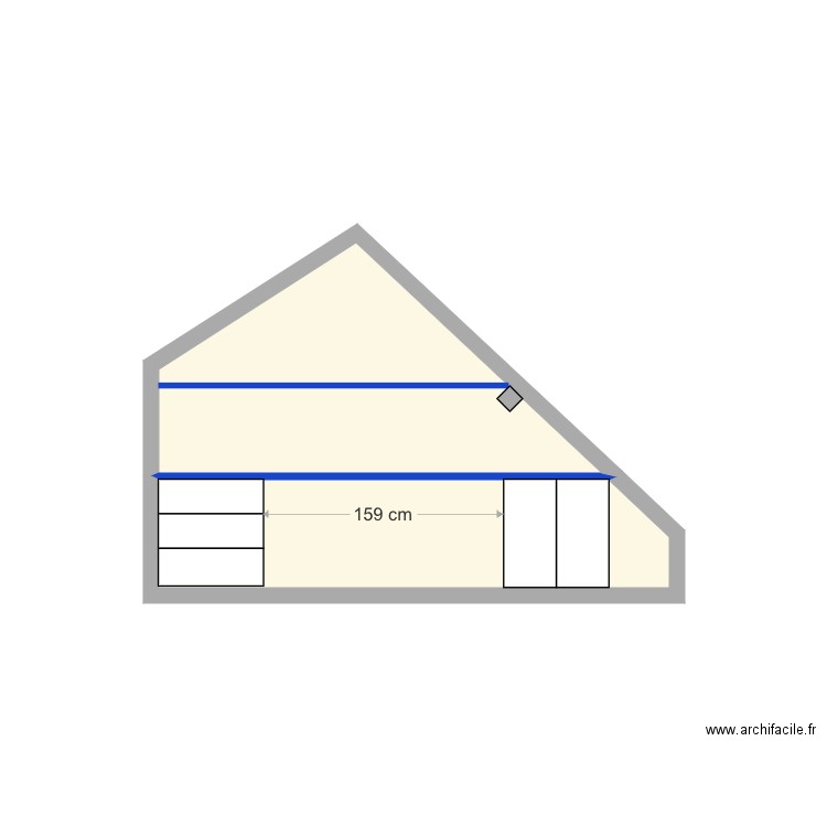 Étagères chambre Crotoy 2. Plan de 0 pièce et 0 m2