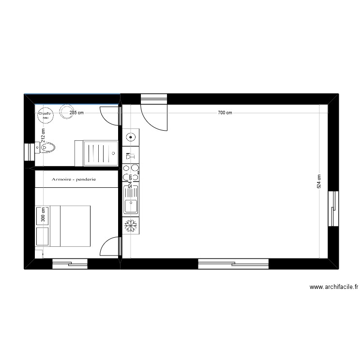 Fuste0. Plan de 0 pièce et 0 m2