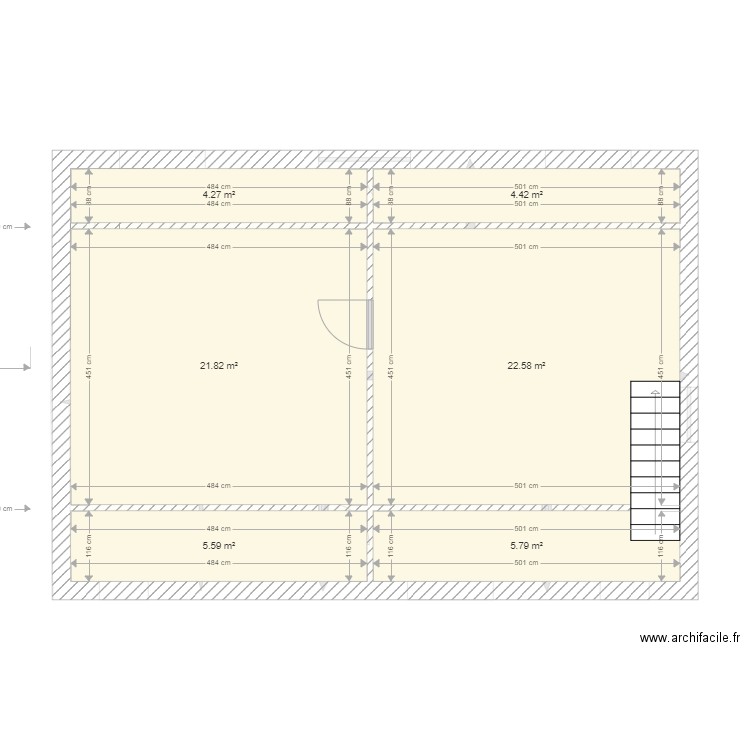 PLAN EXISTANT DUSSOULIER. Plan de 0 pièce et 0 m2