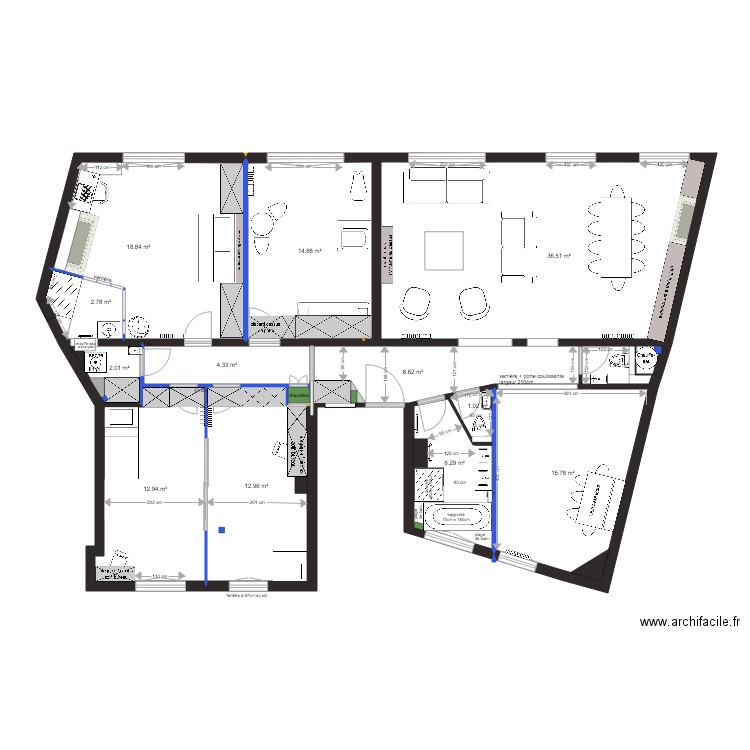 plan projet chateau neuilly PROJET 5mai bis. Plan de 0 pièce et 0 m2