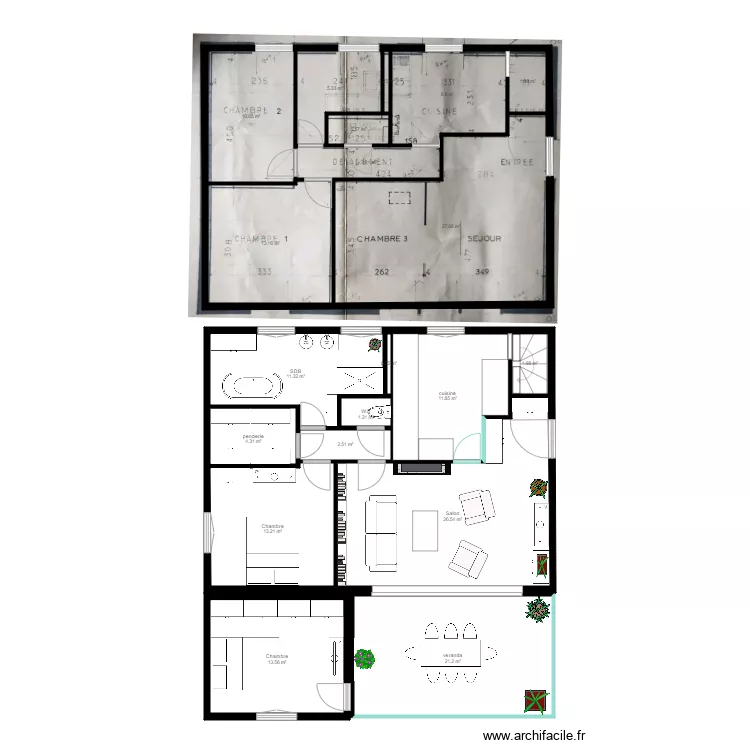 Maison igny Projet 2. Plan de 