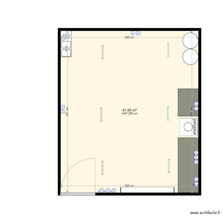 atelier . Plan de 0 pièce et 0 m2