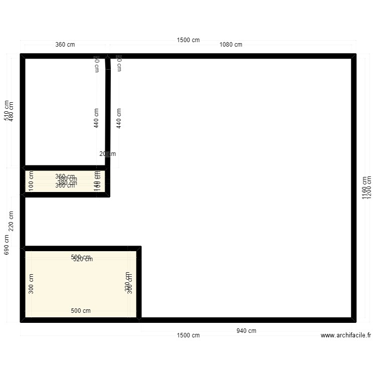 Plan de terrain 18mx12m Client 22 24 07 67. Plan de 2 pièces et 19 m2