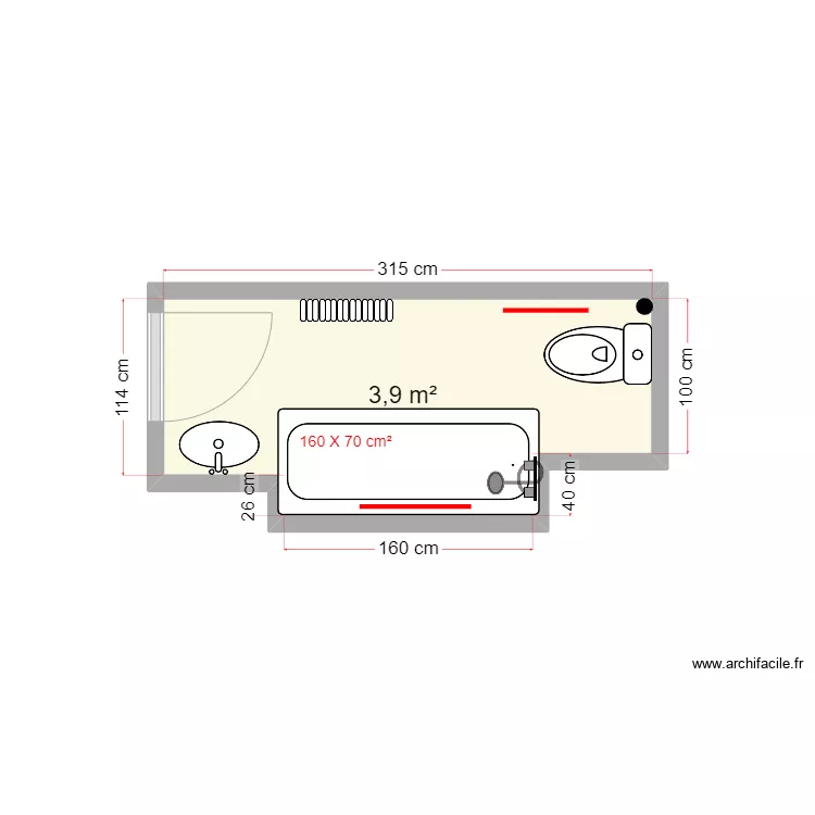 ROTTIER plan projet&eacute;. Plan de 