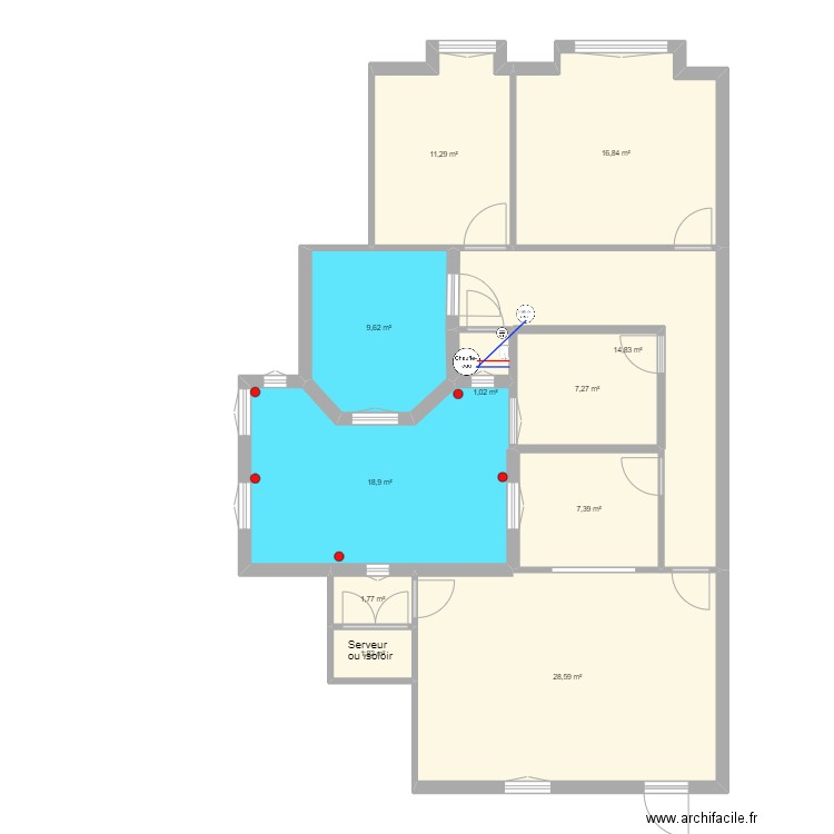 276 PRADO 3ème - Plomberie. Plan de 0 pièce et 0 m2