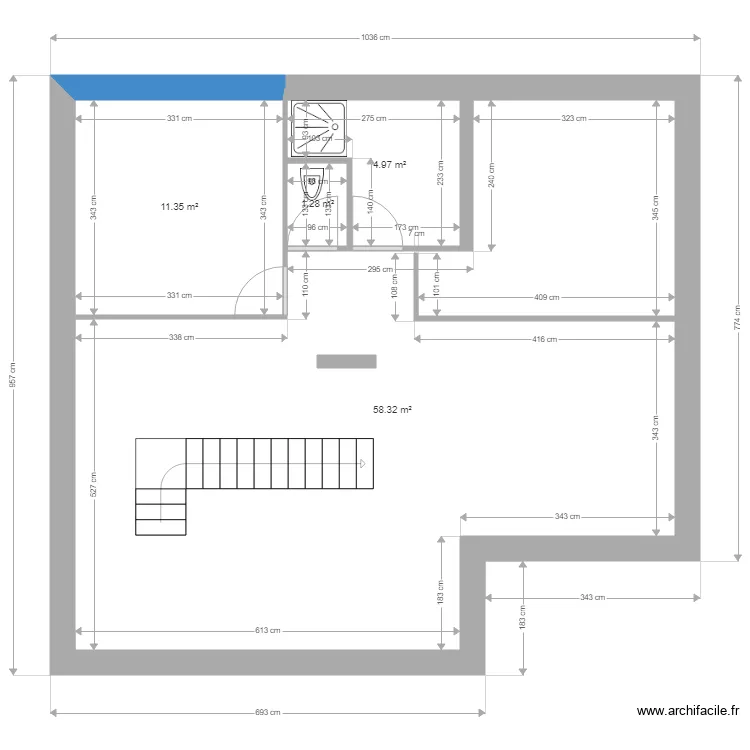 ebauche etage. Plan de ebauche etage. Plan de