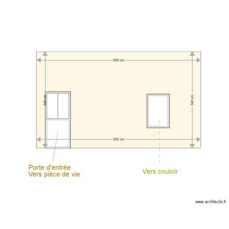 Façade Sud Intérieur terrasse. Plan de 0 pièce et 0 m2