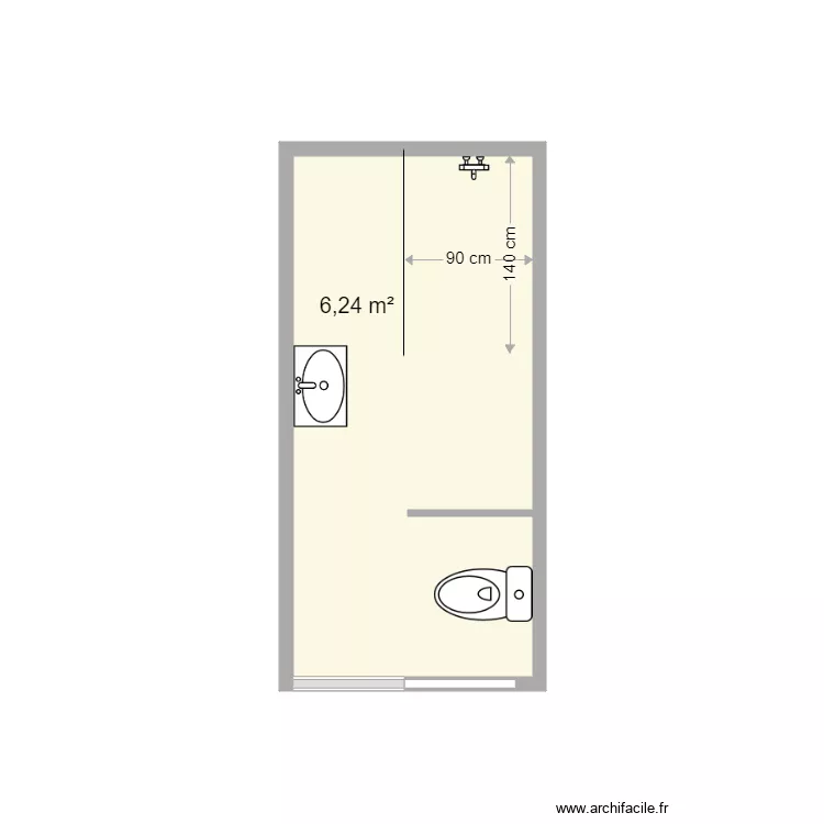 Grosjean projet SDB. Plan de 