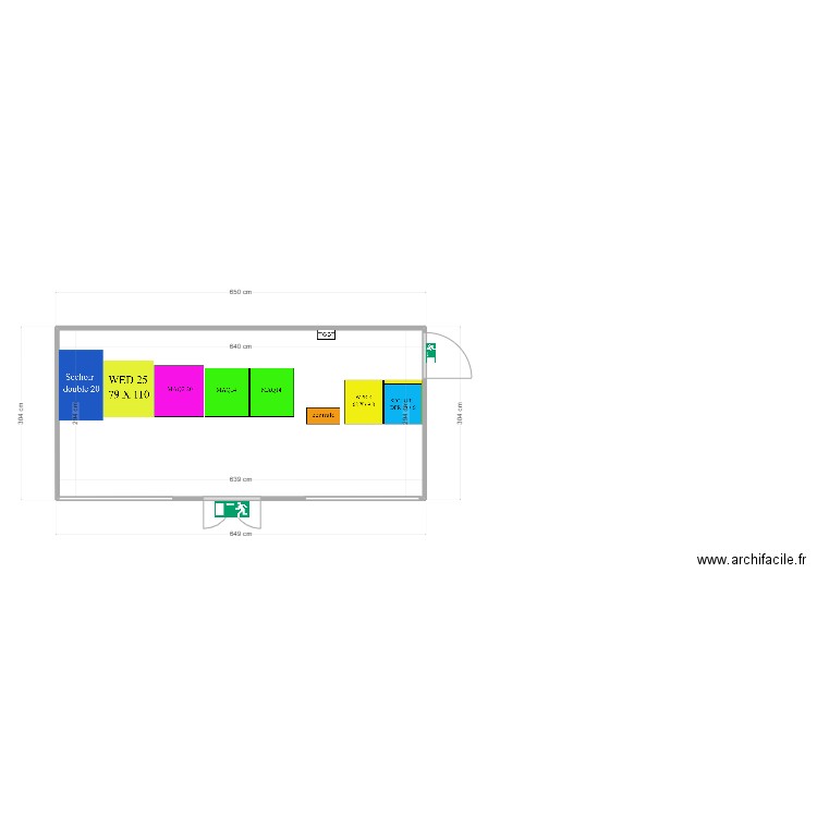 PROJET JMD LES HERBIERS. Plan de 1 pièce et 19 m2