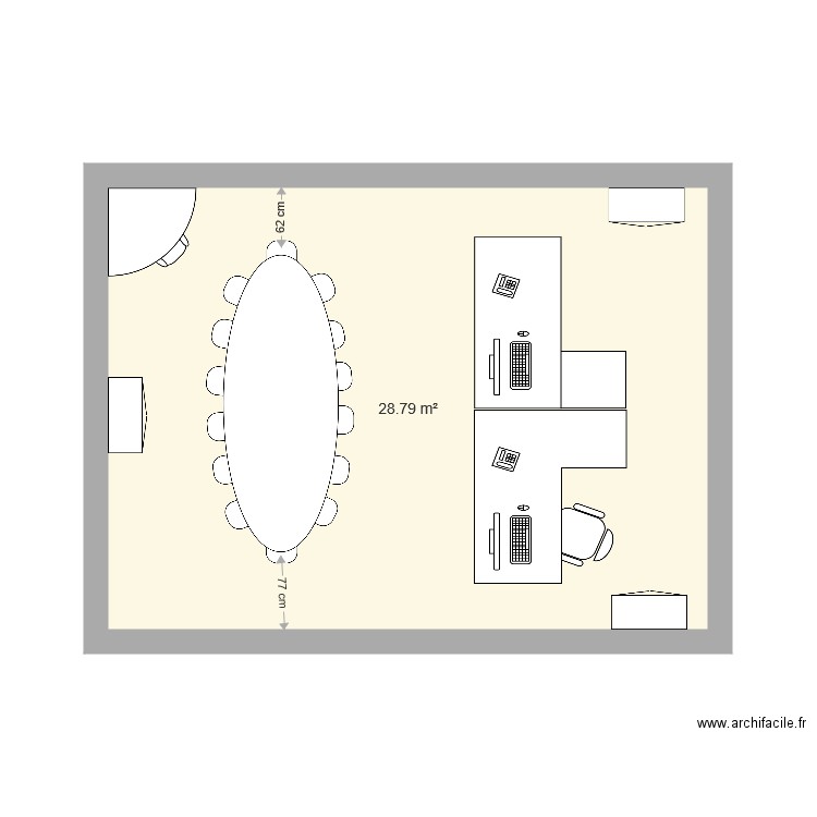 BUREAU. Plan de 0 pièce et 0 m2