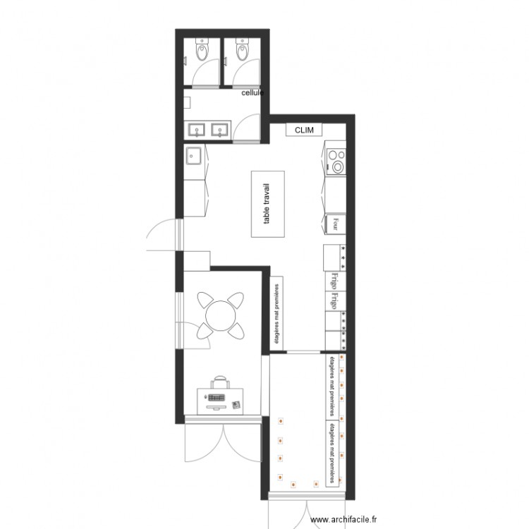 container Créa. Plan de 0 pièce et 0 m2