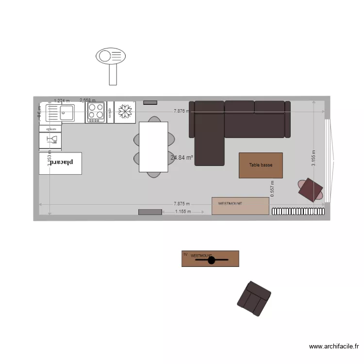 valberg 5 MEUBLES WESTMOUNT. Plan de 