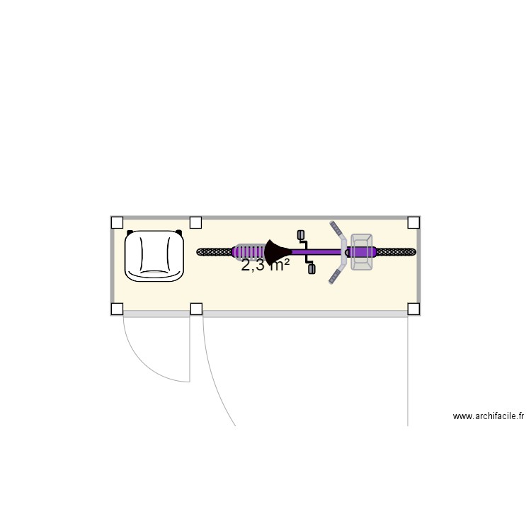 Cabane vélo. Plan de 0 pièce et 0 m2