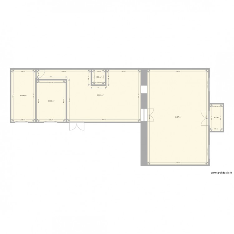 Damjanich 36 aménagé. Plan de 0 pièce et 0 m2