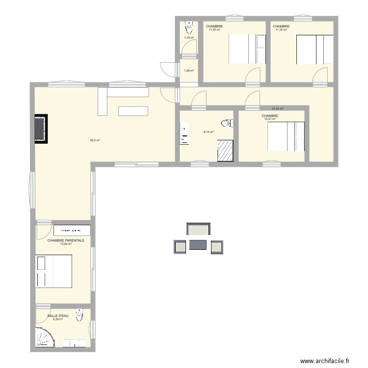 maison1. Plan de 0 pièce et 0 m2