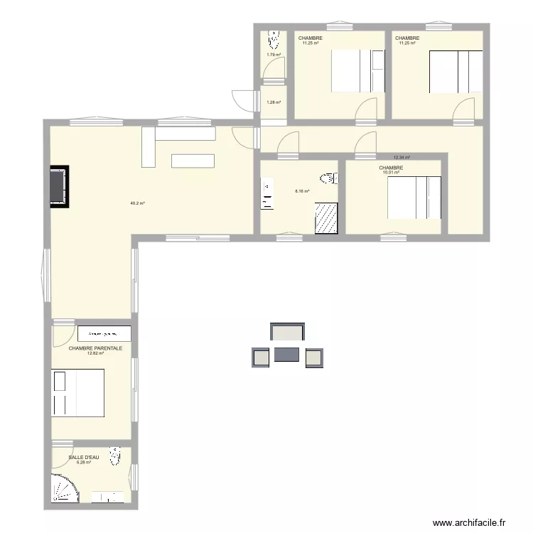 maison1. Plan de 
