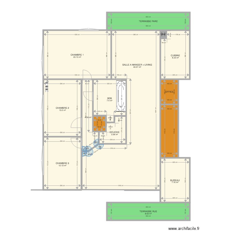 Plan ODWA 01. Plan de 0 pièce et 0 m2