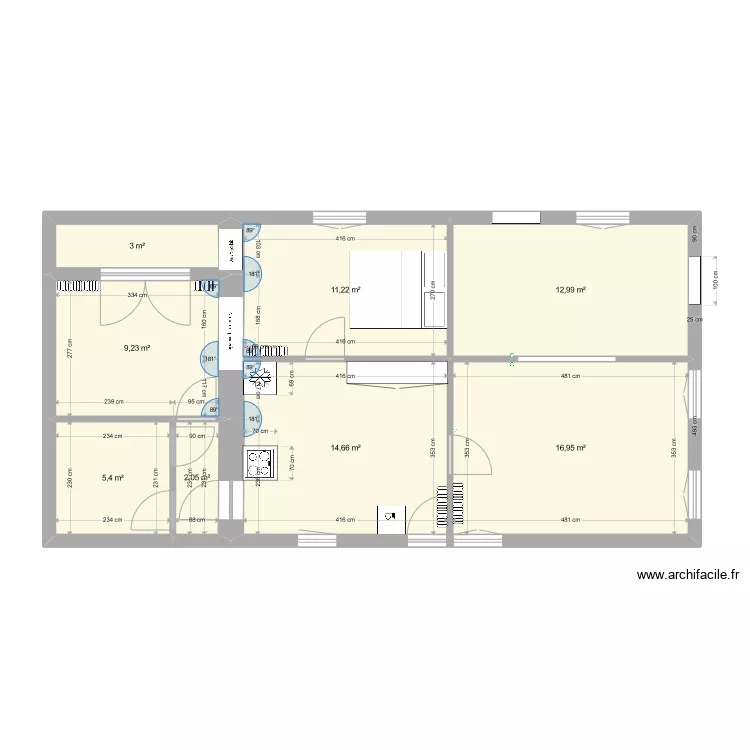 Maison 2. Plan de 
