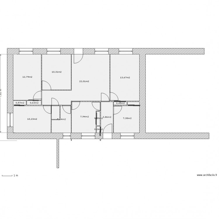 RdC avant projet. Plan de 0 pièce et 0 m2