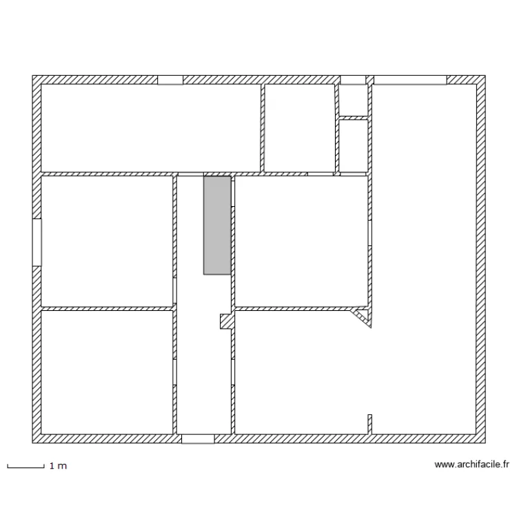Rez-de-chauss&eacute;e_Rendeux. Plan de 