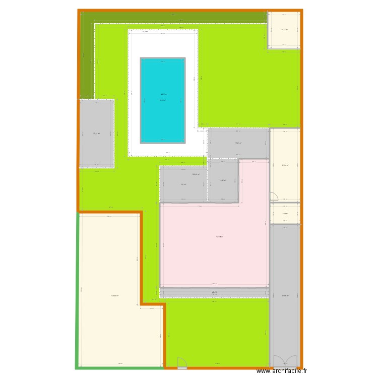 Fetilly. Plan de 15 pièces et 772 m2