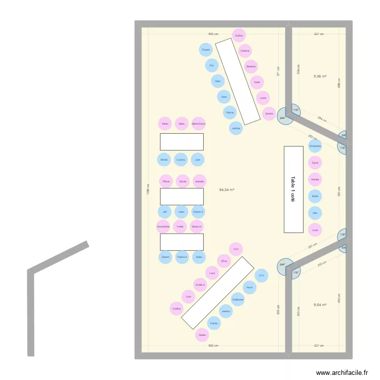 PLAN DE TABLE MARIAGE. Plan de 