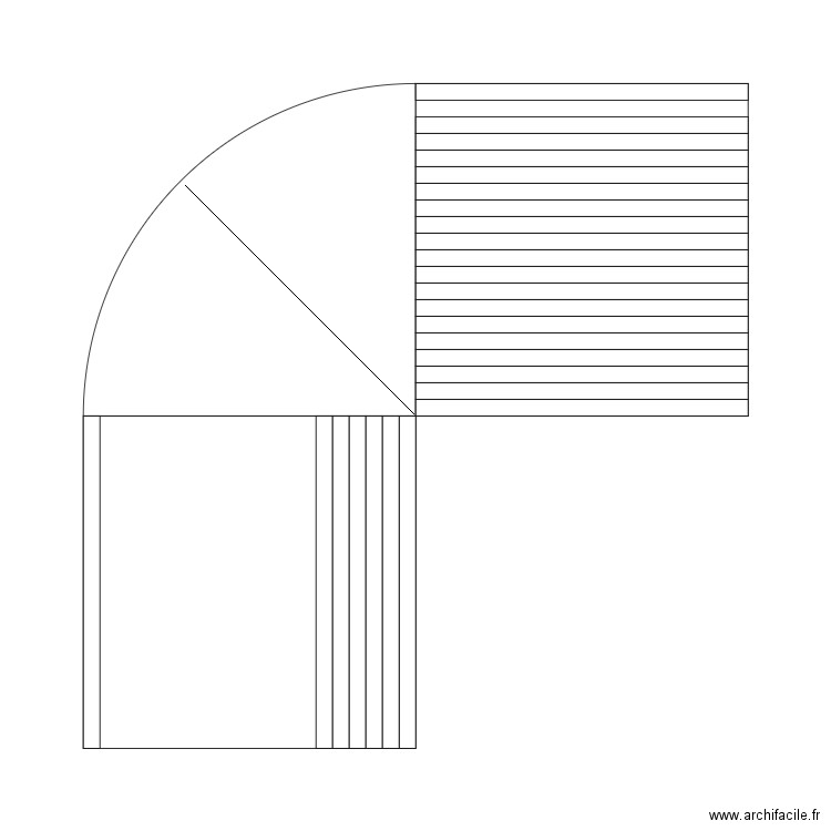 TerrasseCalepinage120x20. Plan de 0 pièce et 0 m2