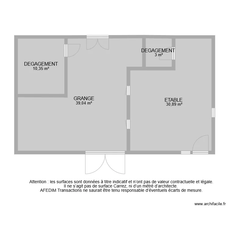 BI 8381 GRANGE. Plan de 