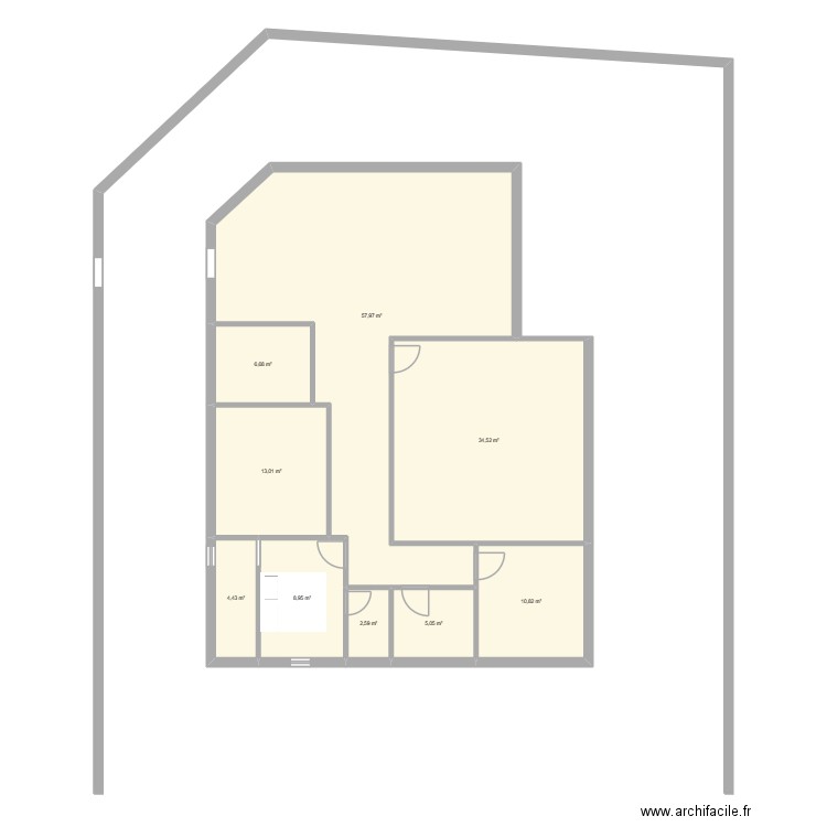 essai3. Plan de 9 pièces et 144 m2