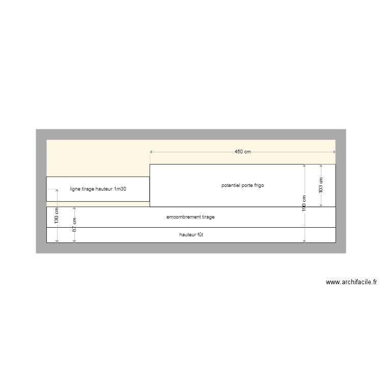 façade bar. Plan de 0 pièce et 0 m2