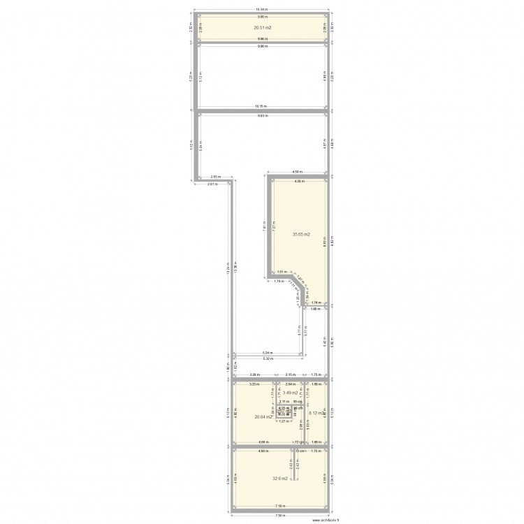 baucq. Plan de 0 pièce et 0 m2