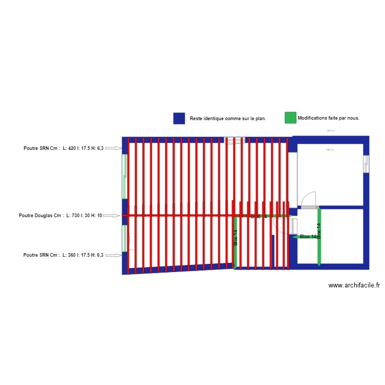 plan Architecte modif2. Plan de 0 pièce et 0 m2