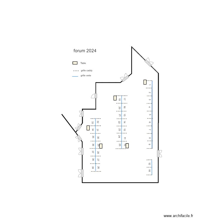 forum 1. Plan de 0 pièce et 0 m2