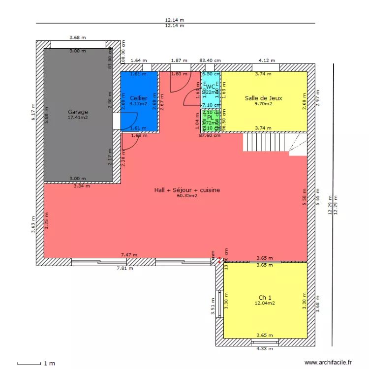 DEGAND R 1 rdc. Plan de 