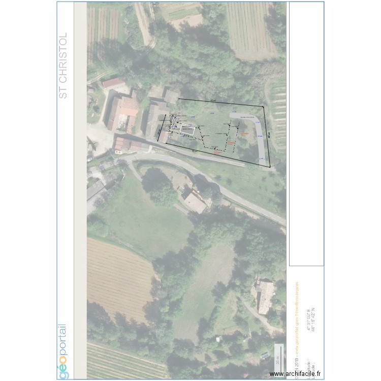 st christol. Plan de 0 pièce et 0 m2