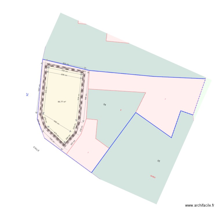 Planta. Plan de 0 pièce et 0 m2