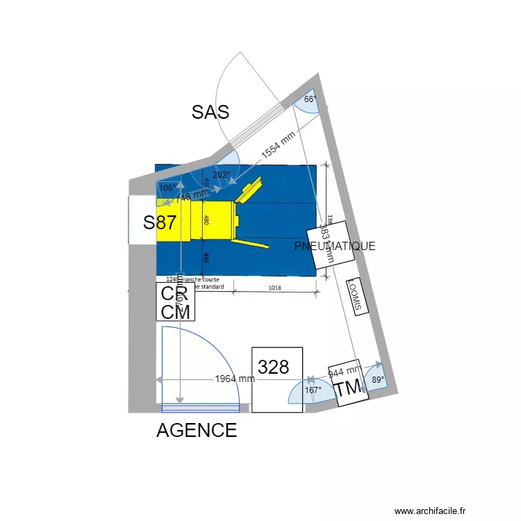 PLAN DE MASSE PROJET ARLES TREBON S87. Plan de 