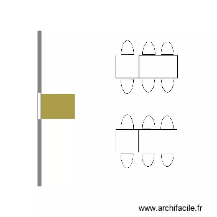 MARMITE PLAN COUPE. Plan de 
