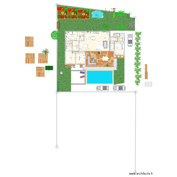 Villa de maître RIVIERE. Plan de 0 pièce et 0 m2